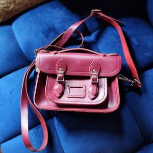 Cambridge Satchel Mini Oxblood Crossbody Bag